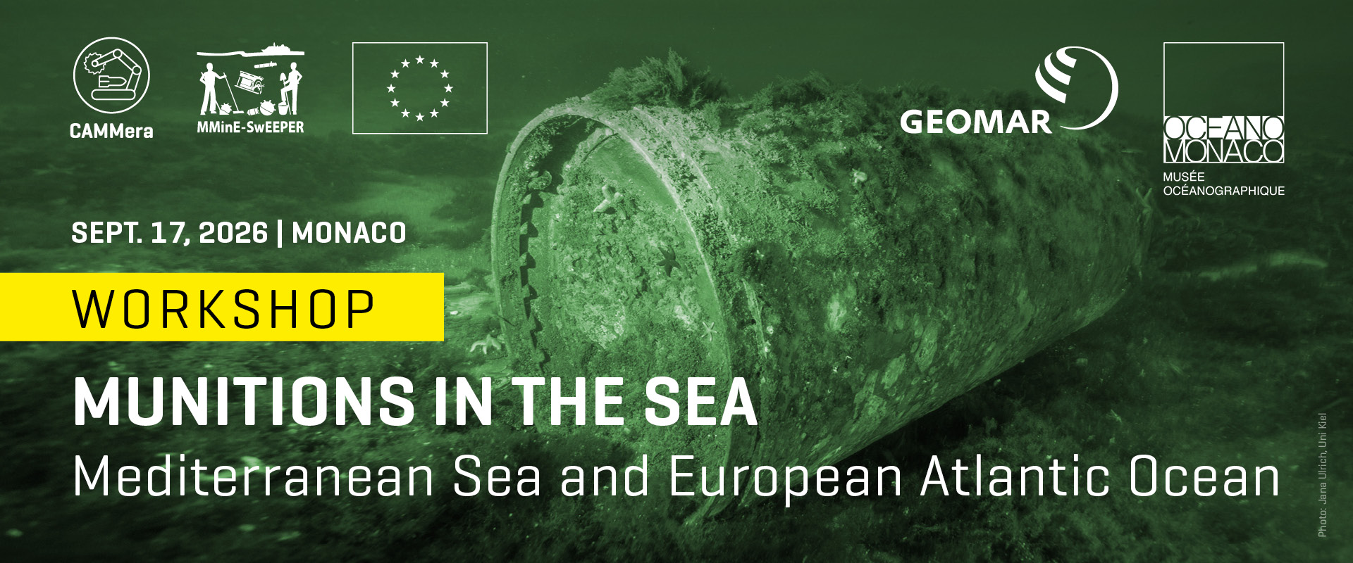 Workshop on Munition in the Sea – Mediterranean Sea and European Atlantic Ocean, Monaco, 17 September